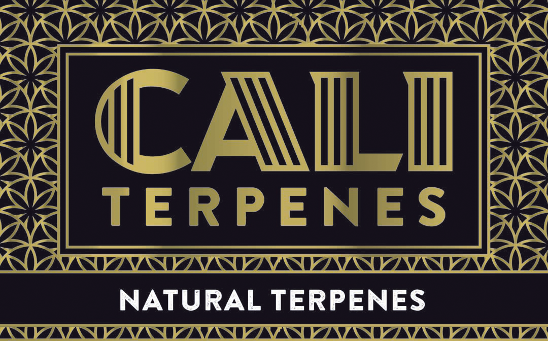 Logo de Cali Terpenes con terpenos naturales para vaporizar hierbas. Producto de The Green Muse