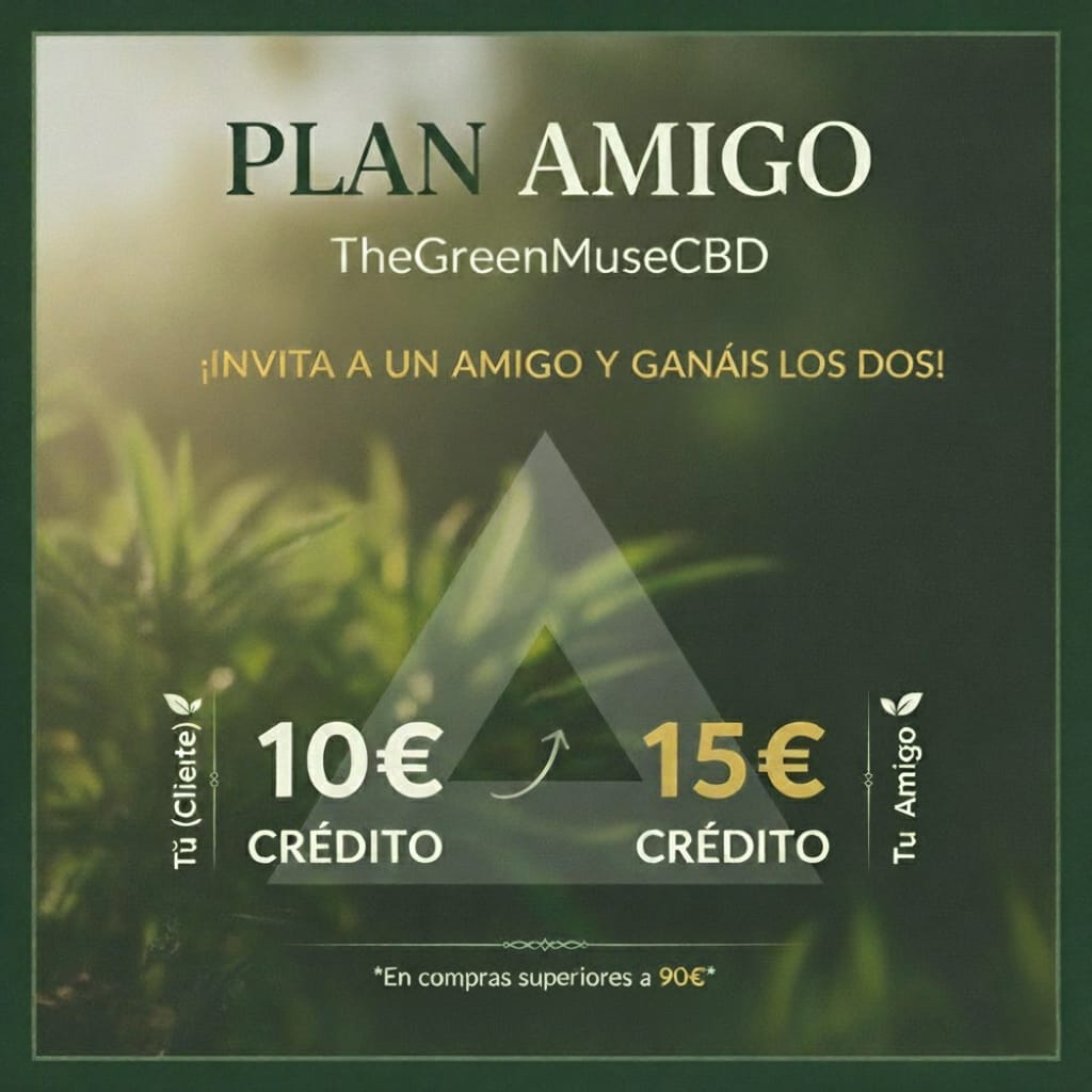 ¡Comparte el bienestar y gana con el "Plan Amigo" de The Green Muse CBD!