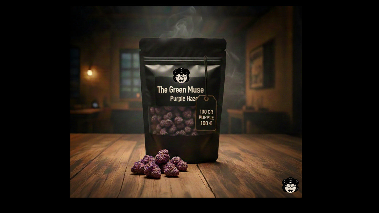 Purple Haze CBD Indoor – Flor Aromática Premium CBD 12% | Cogollo Resinoso & Aroma Dulce Terroso