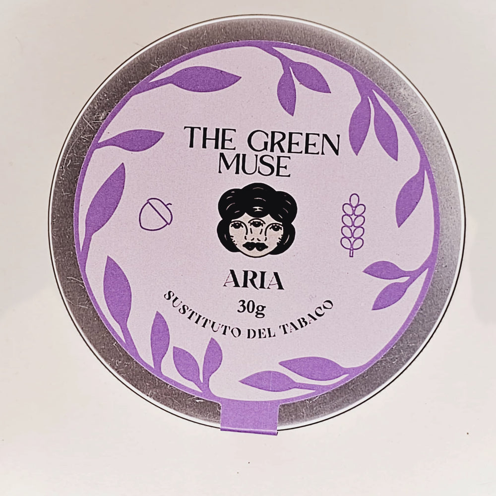 Imagen de un tarro de CBD de The Green Muse con 30 gramos de hojas y flores bio