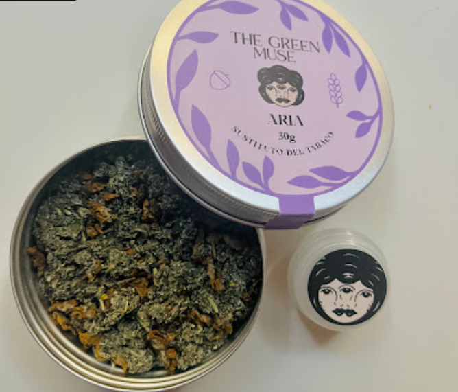sustituto tabaco the green muse 30 gramos Hojas y flores